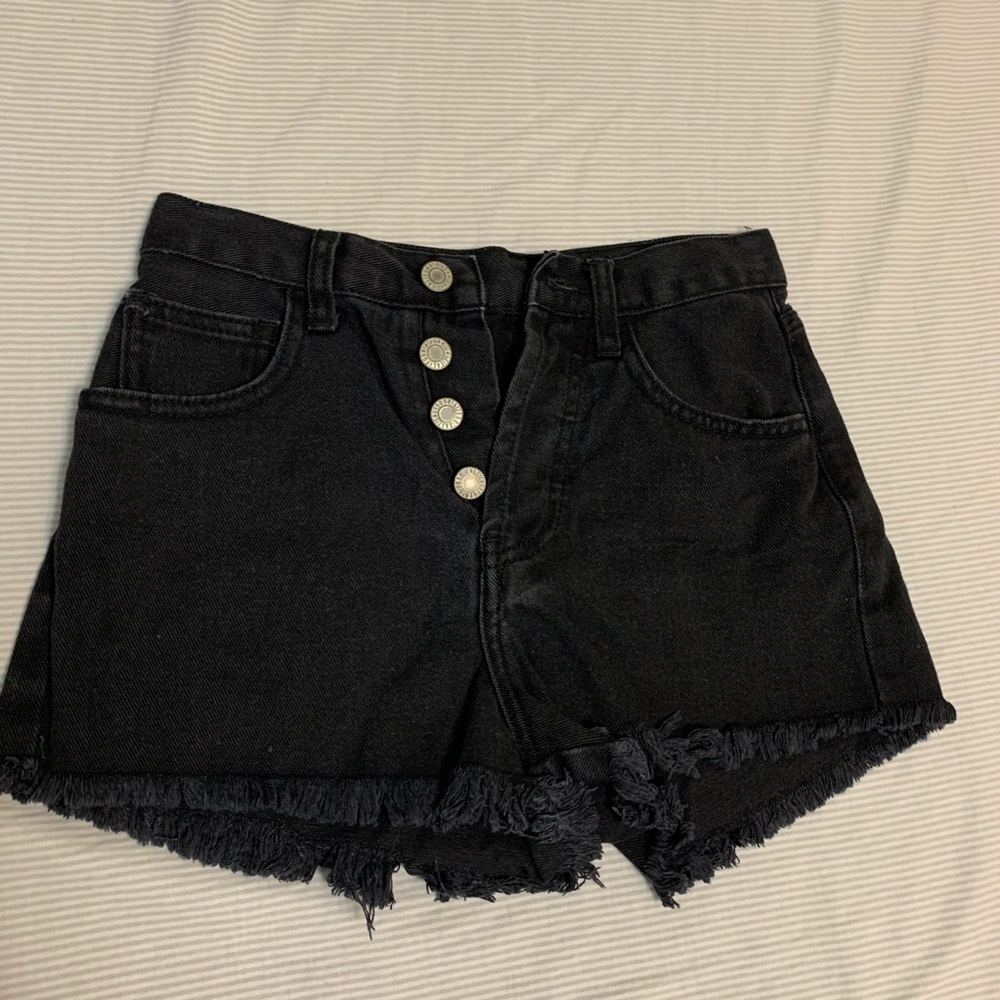 Black high rise brandy Melville shorts